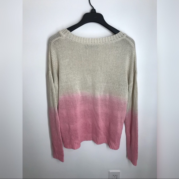 MinkPink Ombré Cream to Pink Sweater - Picture 3 of 5